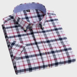 Mateus - Camisa Clássica de Algodão com Padrão