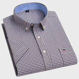 Mateus - Camisa Clássica de Algodão com Padrão