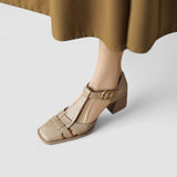 Scarlett – Saltos Bloco T-Strap