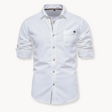 Blusa - Mistura Respirável com Fecho Frontal