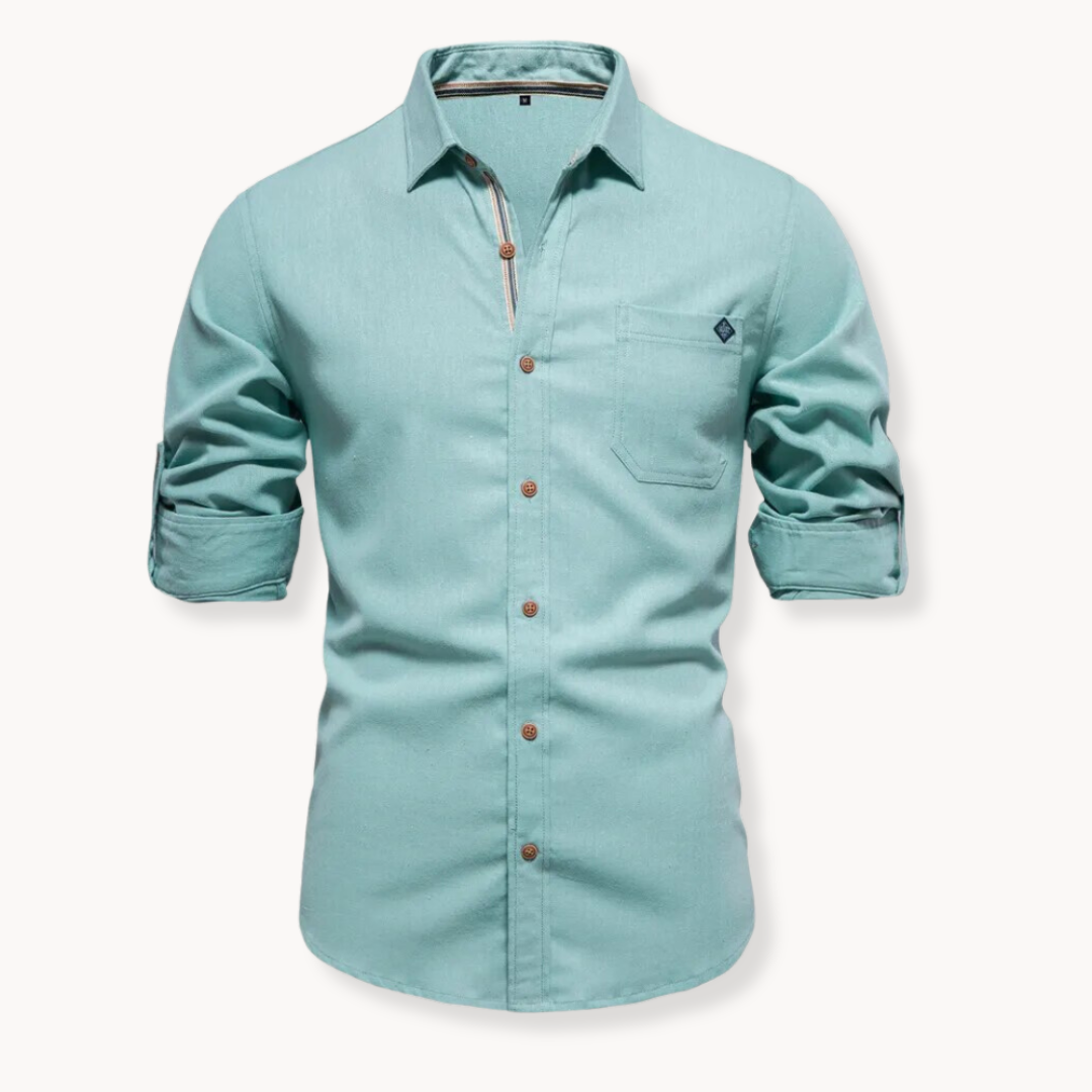 Blusa - Mistura Respirável com Fecho Frontal