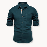 Blusa - Mistura Respirável com Fecho Frontal