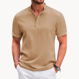Camisa Henley - Placket Curto com Botões