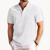 Camisa Henley - Placket Curto com Botões