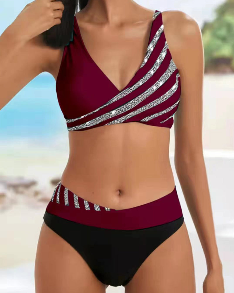 Mona - Bikini Impressão em Tons Quentes