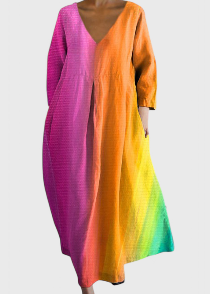 Ana - Vestido Fluido com Estampa