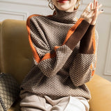 Leonor - Camisola de Gola Alta Luxuosa