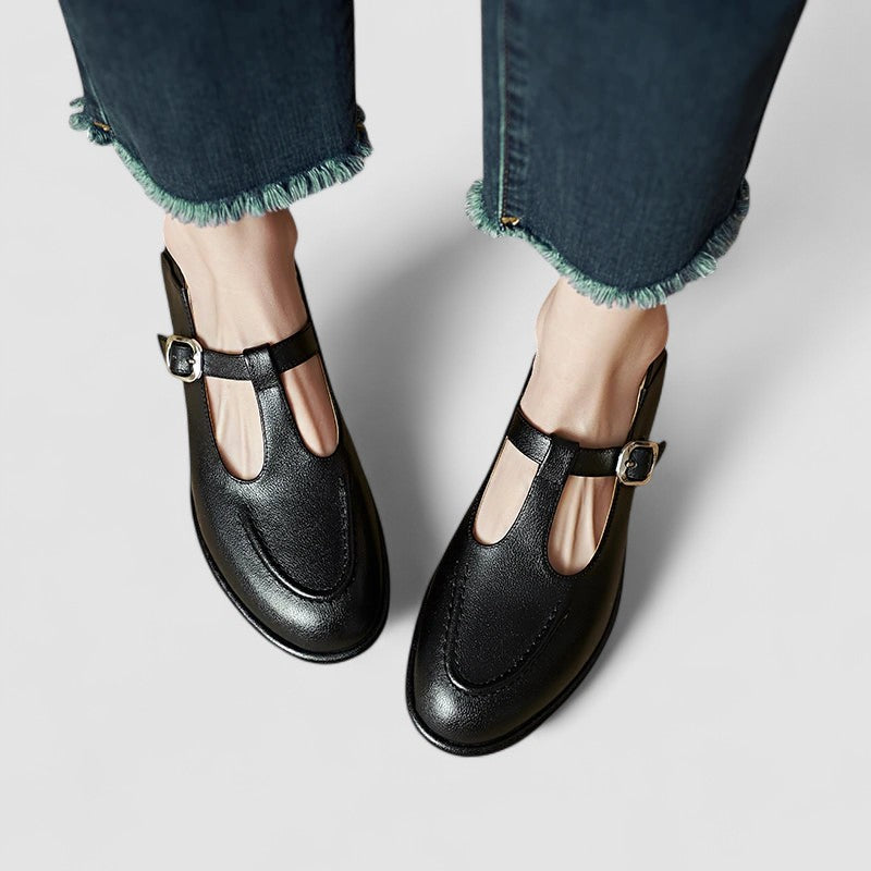 Camila – Sapatos Mary Jane com salto baixo
