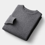 João - Sweater de Gola Redonda em Malha Mista