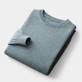 João - Sweater de Gola Redonda em Malha Mista