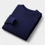 João - Sweater de Gola Redonda em Malha Mista