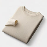 João - Sweater de Gola Redonda em Malha Mista