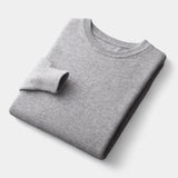 João - Sweater de Gola Redonda em Malha Mista