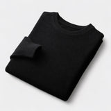 João - Sweater de Gola Redonda em Malha Mista