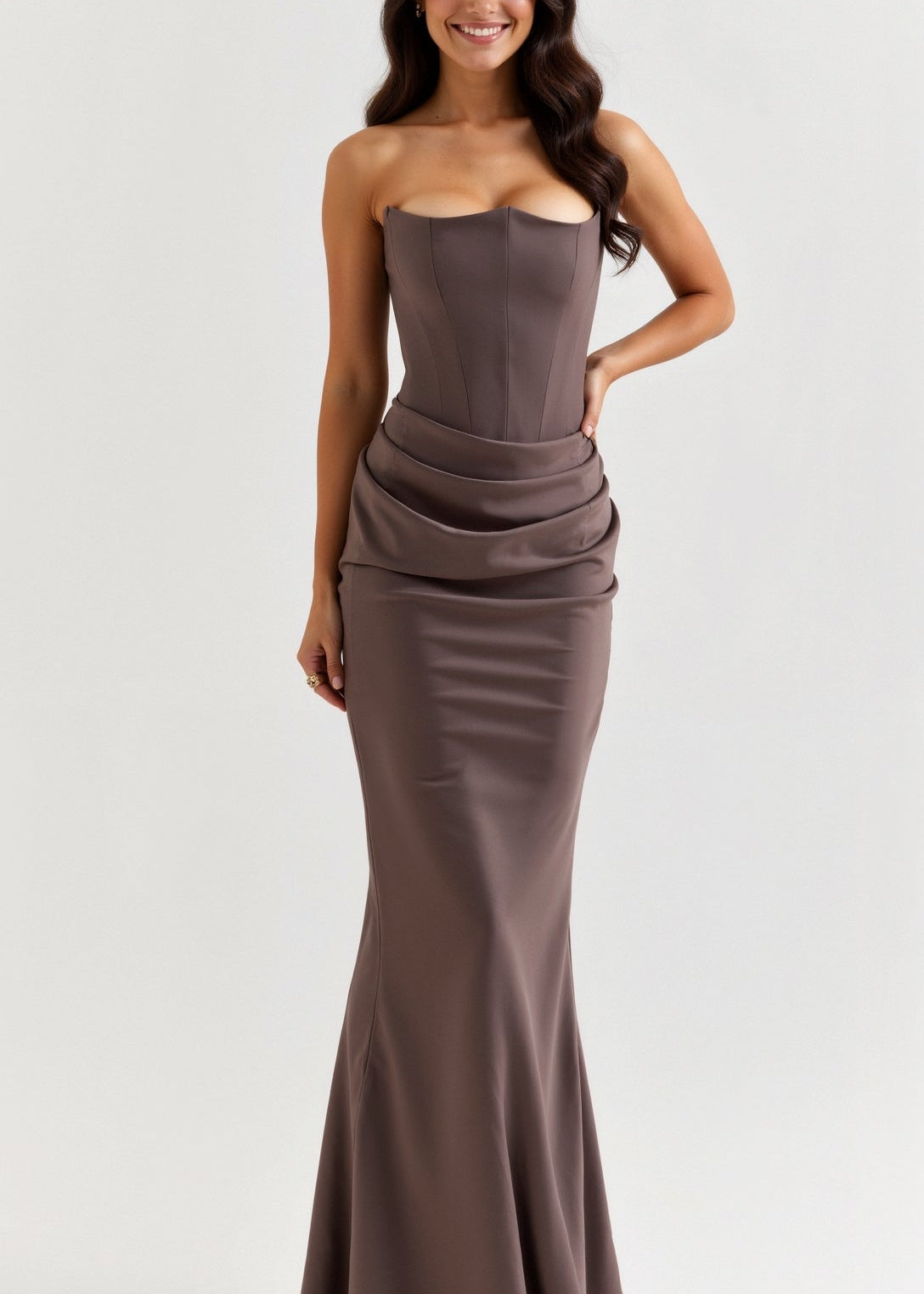 Esmeralda - Vestido comprido com corpete